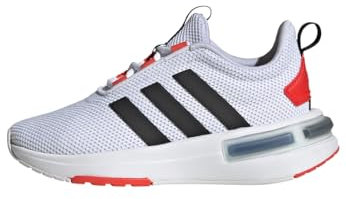 adidas Racer TR23 Shoes Kids Laufschuhe, Cloud White/Black/Bright Red, 39 1/3 EU