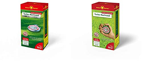 WOLF-Garten - Turbo-Nachsaat Schatten L-RS 50 m², rot & - Turbo-Nachsaat LR 50; 3826030