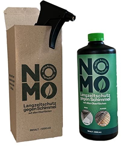 NOMO Natürlicher Langzeitschutz gegen Schimmel - 1 Liter - Beseitigt Schimmel im Innen- und Außenbereich wirksam und nachhaltig