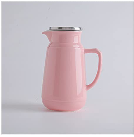 Jus Carafe d'eau Bouilloire froide, bouilloire en céramique, bouilloire fraîche, tape de fleur créative de grande capacité résistant à la chaleur, résistant à la chaleur Thé Cruche (Color : D)