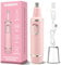 Painless Nose Hair Trimmer for Women Rechargeable 2025 Upgrade Nose Trimmer Ladies Noses Hair Trimmer Dual Edge Blades with IPX7 Waterproof,Powerful Motor,Easy Cleansing,Pink