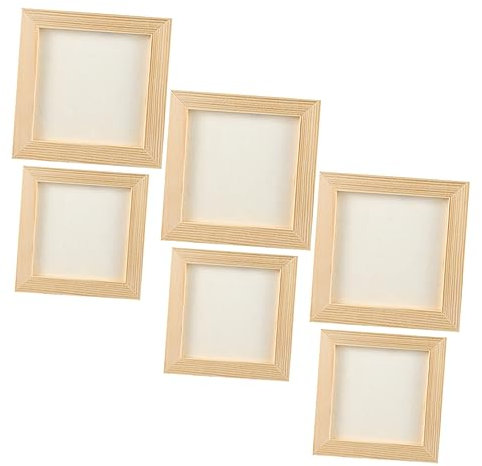 SAFIGLE 6st Fotorahmen Aus Ton Fotorahmen Aus Holz Form Zur Papierherstellung Siebdruckrahmen Druckrahmen Diy Papierhandwerk Diy-bastelrahmen Malrahmen Kind Dreidimensional Spezielle Box