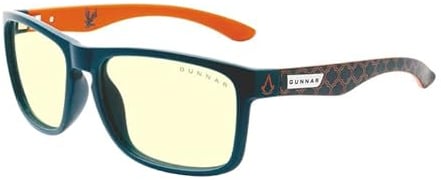 Gunnar Gaming and Computer Eyewear - Lightning Bolt 360 - Blue Light Glasses - Patented lens - Next Generation Esports Glasses