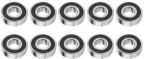 10 Stück 6204-2RS Kugellager 17 X 47 X 14 Mm Hochgeschwindigkeitskugellager Doppelseitige Dichtung Rillenkugellager