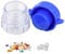 Azul Molinillo de Medicamentos Triturador de Pastillas Manual Trituradora de Píldoras con Compartimento de Almacenamiento Rápido y Que Ahorra Mano de Obra, Adecuado para Personas Mayores