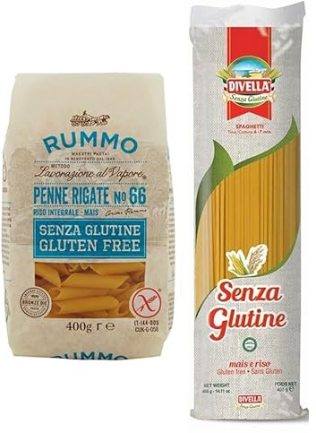 12er-Pack Testpaket Pasta Rummo Penne Rigate Divella Spaghetti Senza Glutine, Glutenfreie Nudeln Italienische Pasta 400g