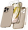Kukiwhy für iPhone 15 Pro Hülle mit 2 Stück Panzerfolie, Handyhülle für iPhone 15 Pro 5G Ultra Dünn Slim mit Microfiber, Kratzfeste Rundumschutz Schutzhülle für iPhone 15 Pro Case 6.1 Khaki