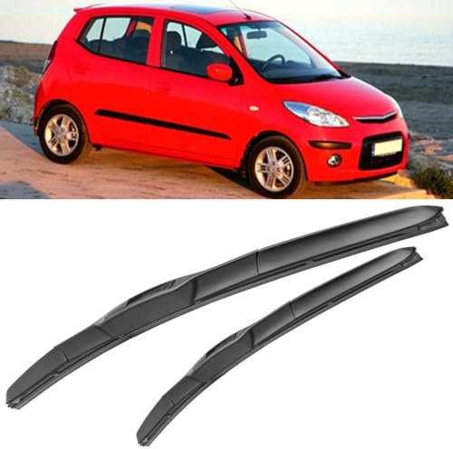 LSMNB Scheibenwischer für Hyundai i10 2008-2013 22+16 Wischblätter klare Sicht Scheibenwischerblätter Autoscheibenwischer Autoteile