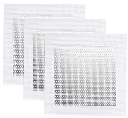 QUARKZMAN Parche de Reparación de Pared de Aluminio 6 x 6 Malla de Fibra de Vidrio Autoadhesiva sobre Placa Galvanizada 3 Piezas