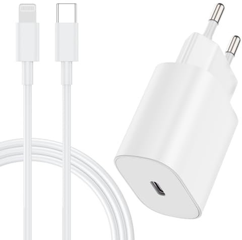 20W Chargeur iPhone USB C Rapide, certifié Apple MFi Chargeur Apple Cable Rapide avec 2m Câble USB C pour iPhone 14 Pro Max/14/13 Mini/13 Pro/13 Pro Max/12 Mini/12 Pro/12 Pro Max/11/SE/XR/XS Max/iPad