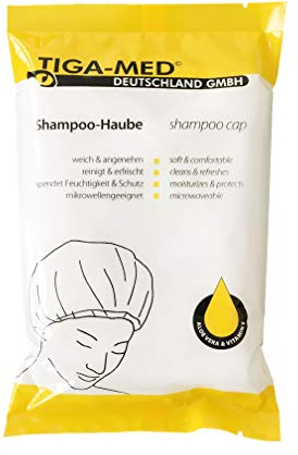 3 Stück Shampoo Hauben | Haare waschen ohne Wasser | TIGA-MED Shampooning Hauben | für Pflege, Camping, Festival uvm