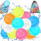 12 Stück Wasserbomben Wiederverwendbar Selbstschließend, Wasserbomben Magnetisch mit 1 Mesh Bag, Eine Sekunde Schnellfüller Wasserballons Set für Wasserspielzeug Pool Spielzeug Strandspielzeug