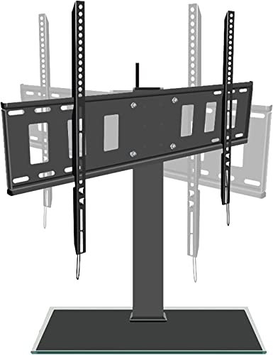 TV Stand Mount,Table Top TV Stand With 50° Left And Right Rotation,Tabletop TV Base Remove The Base,Can Be Used As A Wall Mount,Fits 50-80 Inch TVs TV Mount TV Stand