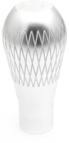 XWZSQLBS Auto Schaltknauf für Audi A6 Wagon C7 2011-2018, Auto Schaltknäufe Schaltknauf Schalthebel Auto Zubehör,Silver