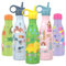 SHO Kids Bottle Bouteille isotherme à double paroi en acier inoxydable – Chaud pendant 12 heures et froid 24 heures – 260 ml, 375 ml – Sans BPA (dinosaures avec couvercle à paille, 375 ml)