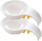 Egg Cutter, 2Pcs Egg Separator, Plastic Egg Yolk Separator Basketball Hoop Shape Egg White Separator with Handle, Egg Sieve Extractor Kitchen Gadget