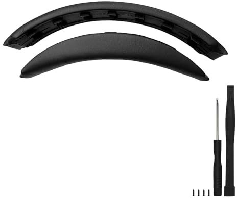 Nullmini Diadema de repuesto para auriculares Bose QuietComfort 35, 45, QC35, QC35ii, QC45, accesorios de cuero proteico (negro)