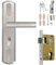 jojnsha Stainless Steel Door Lock Thickened Entry Door Handle with Lock and Keys Waterproof and AntiRust Door Handle Lock