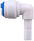 DJDLFA 1 raccordo a gomito per tubo dell'acqua RO, in plastica, attacco rapido da 1/4 3/8 a tubo ad osmosi inversa per acquario, attacco rapido (A 6,35 mm x b6,35 mm)