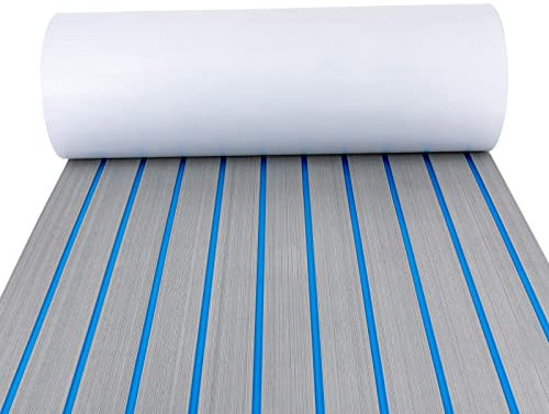 Hydrangeary Eva Boat Flooring Foam Self-Adhesive Marine Non-Slip Mat Eva Foam Decking Sheet for Boat Decks, Motorhomes Yachts Garden Flooring Stairs, 240 * 60cm.