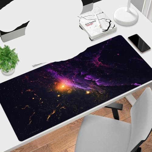 QPSJXN Starry Extra Large Mousepad 900x400mm XXL Locking Mausmatte für PC -Gaming -Zubehör(10)
