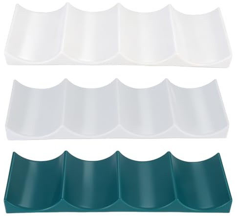 YiliYa 3 Pezzi Porta Bottiglie da Frigo, Portabottiglie Frigorifero Porta Bottiglie da Frigo Universale Portabottiglie Plastica da Frigorifero di Vino Stile Europeo