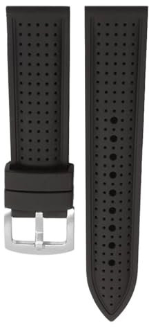 WTNZBAEM Atmungsaktives Silikonarmband 20 mm 22 mm Kompatibel mit Casio Swordfish MDV-106 MDV-107 MTP1374 Wasserdichtes Sportgummi-Seiko-PROSPEX-Armband(Red Black,22mm)