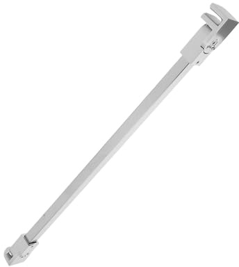 OFFIGAM Shower Glass Door Support Bracket 15.7inch Stainless Steel Fixed Glass Panel Holder with 180° Pivot for Frameless Bathroom Enclosure, Zinc Alloy Material and Flexible Installation