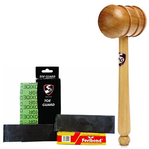 SG Cricket Bat Care – Holzhammer Combo Zehenschutz Pack + Holzhammer