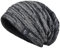 VECRY Herren Slouchy Stricken Beanie Skull Caps Künstlerische Hüte, M, Schwarz