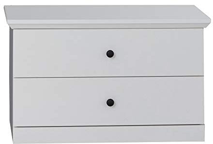 trendteam smart living - Sitzbank Schrank Schuhschrank - Garderobe - Baxter - Aufbaumaß (BxHxT) 81 x 49 x 41 cm - Farbe Weiß - 186031001