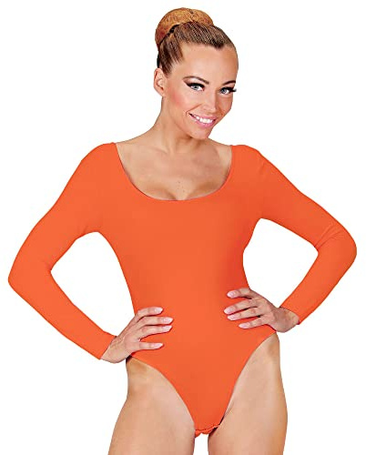W WIDMANN MILANO Party Fashion - Kurzer Damen Body mit langen Ärmeln, Einteiler für Verkleidungen, Tanzperformances, Karneval