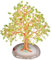KYEYGWO Geld Baum auf Achat Basis Bonsai Skulptur Figur für Glück Reichtum Gesundheit 5-5,9 hoch gewickelt
