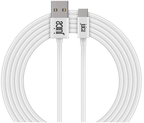 Juice USB Type C 3m Charger and Sync Cable for Samsung Galaxy S20, S10, S9, S8, S20 Plus, Huawei P30, P20, Sony, Apple Ipad 2020, Pro 2020, Air 2020 - White
