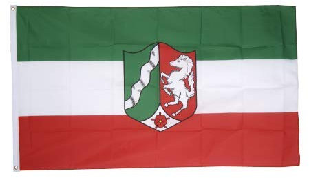 Flaggenfritze® Fahne Flagge Nordrhein Westfalen 60 x 90 cm Premiumqualität