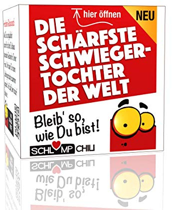 Schlump-Chili⎪Die schärfste Schwiegertochter der Welt - ein witziges Geschenk z.B. zum Geburtstag, Ostern & Weihnachten⎪ideal als lustiges außergewöhnliches Gag Präsent