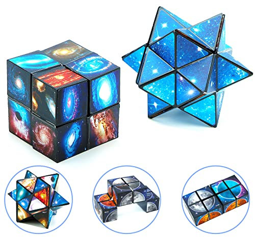 2 in 1 Zauberwürfel,Stern Zauberwürfel,Infinity Würfel,Speed Cube,Knobelspiel für Stress und Angst Abbauen,Magic Star Cube für Erwachsene und Kinder
