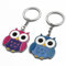 Porte-CléS Chouette CréAtif Porte-CléS Hibou DéCor Chouette Sac Porte CléS Porte-CléS Hibou Dessin Animé,AdaptéAux Couples,Amis,Ami Intime,Meilleurs Amis,Membres La Famille(Bleu Et Rouge)