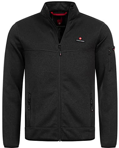 Höhenhorn 35G134 Tacul Herren Jacke Fleece Strickjacke Dunkelgrau Gr. 3XL