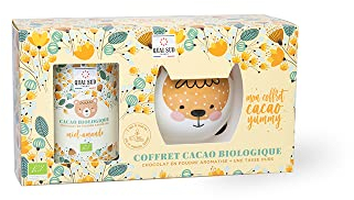Coffret Cacao Bio Ours “Yummy” Miel Amande avec Tasse, 250 g