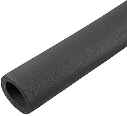 sourcing map Tube en mousse 32 mm x 50 mm x 1,8 m de long pour tuyau d'isolation en cuivre et CVC, noir