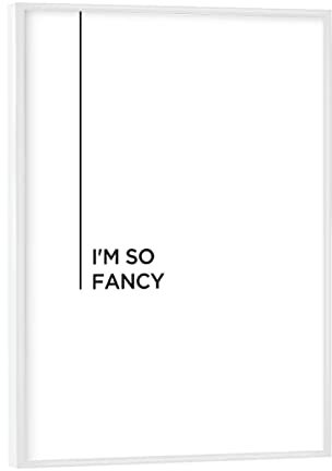 artboxONE Poster mit weißem Rahmen 18x13 cm Typografie Fancy hochwertiger Design Kunstdruck - Bild so Fancy minimal