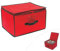 Mediashop Aufbewahrungsbox für Weihnachtsschmuck - Einsätze für 40 Christbaumkugeln - Stabile Aufbewahrungstasche für Weihnachtsdeko - 46 x 38 x 28 cm - mit 2 Ebenen & Trennwänden