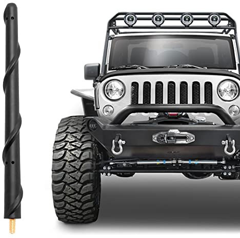KSaAuto Jeep Wrangler JK JL Unlimited Gladiator JT 2007-2023 Antenne, 7 Zoll FM/AM Radio Antenne