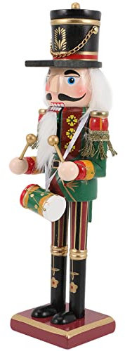 PRETYZOOM Nussknacker Figur Aus Holz Für Weihnachten Dekoration Schreibtisch Oder Regal Traditioneller Weihnachtsnussknacker Zum Basteln