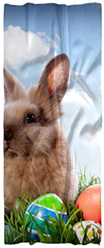 Damen Leichter Schal mit Blumenmuster für die Frühlings- und Sommersaison,Osterhase