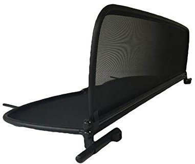 PureWind Windschott kompatibel mit Mercedes CLK W209 Baujahr 2003-2010 (Schwarz) – Windschott Universal mit Schnellverschluss ohne Tasche