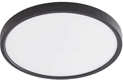 Lindby LED Deckenleuchte Pravin dimmbar (Modern) in Schwarz (1 flammig,) - Lampe Deckenlampe Wohnzimmerleuchte