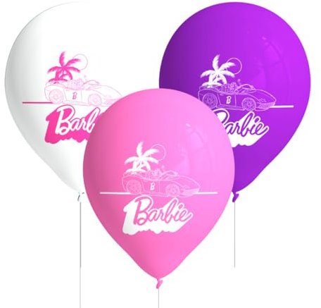 BeenSmile, PALLONCINI IN LATTICE BARBIE, Palloncini in Lattice, Decorazione Compleanno Bambini, Articoli per Feste per Bambini, 8 Palloncini