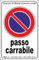 M-ITALY CARTELLO SEGNALETICO - passo carrabile autorizzazione personalizzato - Adesivo Extra Resistente, Pannello in Forex, Pannello In Alluminio (30x42, Alluminio)